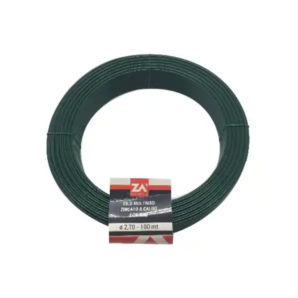 FILO MULTIUSO ZINCATO A CALDO CON PVC mm 2,00 mt 100 Nieuw