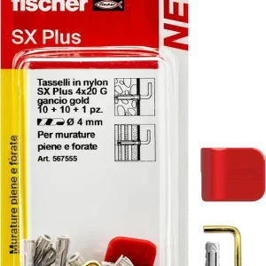 Direct Beschikbaar FISCHER 10 APPENDIQUADRI SX PLUS 4 GK GOLD BL. 10 PZ.