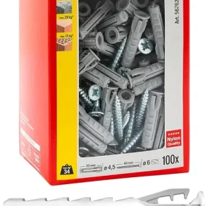 Fischer 100 Tasselli SX Plus con Vite 6x30 mm -567621 Koop Vandaag