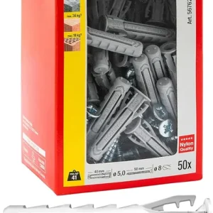 Lage Prijs Fischer 50 Tasselli SX Plus con Vite 8x40 mm -567622