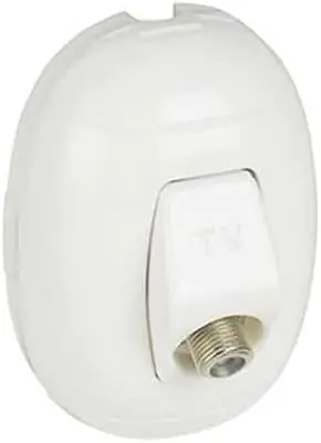 FP OVAL - PRESA TV TIPO F BIANCO Beste Prijs