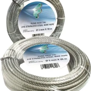 FUNE INOX 49 FILI MM.4 X 10MT Beperkte Voorraad