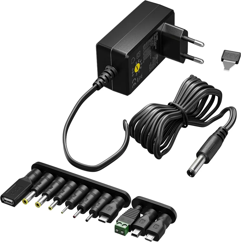 goobay 64570 - Alimentatore universale 3 V - 12 V, max. 27 W/DC Lage Prijs