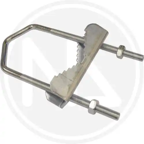 Snelle Levering GRAPPETTA DI BLOCCAGGIO PER ANTENNA acciaio ZINC. STA168