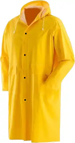 Nu Kopen IMPERMEABILE LAVORO PVC PESANTE GIACCA GIALLO XXL MAURER