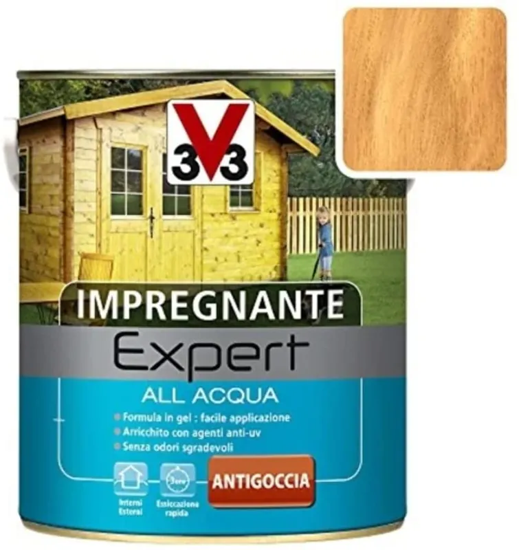 Gratis Retour IMPREGNANTE PER LEGNO ALL‘ACQUA - LINEA EXPERT Noce Chiaro lt. 0,75