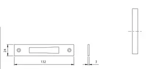 Gecertificeerd ISEO ART. 038.020 CONTROPIASTRA X SERR.783.3