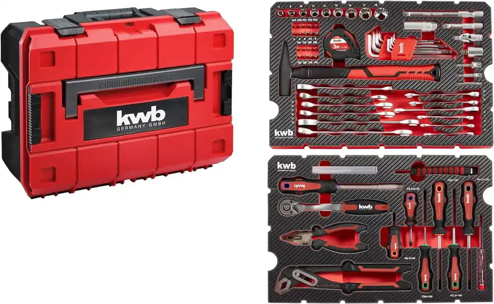 Beperkte Voorraad kwb Set di attrezzi da 80 pezzi con custodia elettronica