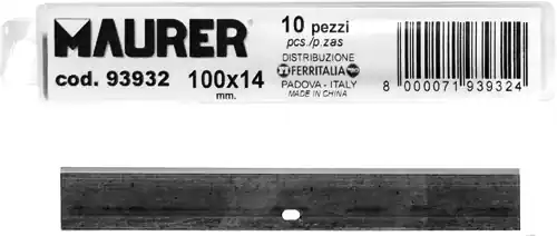 Bestseller LAME X RASCHIETTO 93930 10 PZ MAURER LAMA 100X14MM - CF. IN BLISTER
