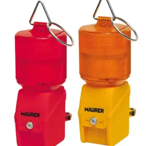 Must-Have LAMPADA STRADALE SIGNALITE MAURER L. ROSSA C/LED BATT.1X6V.