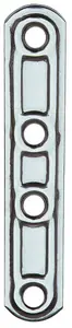 Shop Nu LASTRINA INOX DIRITTA 4 FORI ART.163IN MM.100 -STA147-