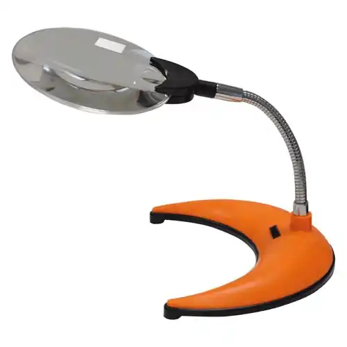 Nieuw LENTE INGRANDIMENTO DA TAVOLO CON LED Ø 110 mm - 2 led