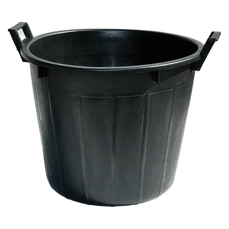 MASTELLO TONDO 2 MANICI lt. 32 ICS LDPE NERO 44 cm. X H. 35 Koopje