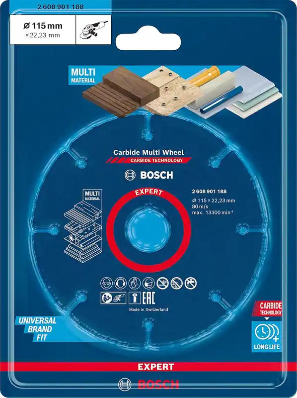 Shop Nu Mole da taglio Expert Carbide Multi Wheel (per Legno duro, Ø 115 mm, X-LOCK