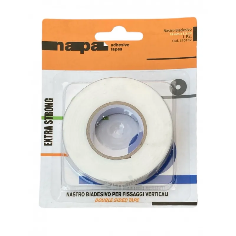 NASTRO BIADESIVOA TENUTA FORTE SCH.BIA 19 MM. X 5 MT -310101 Superprijs