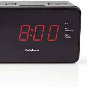 Koop Vandaag Nedis Radiosveglia digitale a ntaglia LED da 0,9" FM