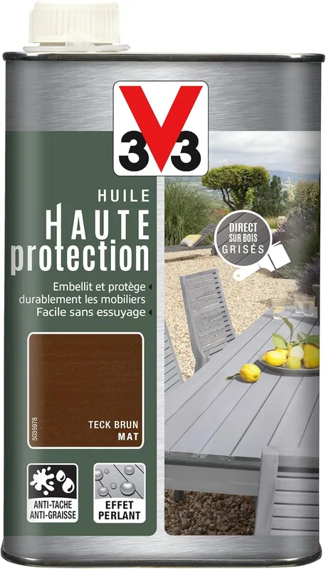 Olio protettivo per mobili in legno da giardino base solvente incolore v33 1 lt Koopje