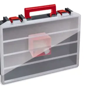 Lage Prijs Organizer fondo nero con accessori rossi DIMENSIONI ESTERNE 414x338x79h