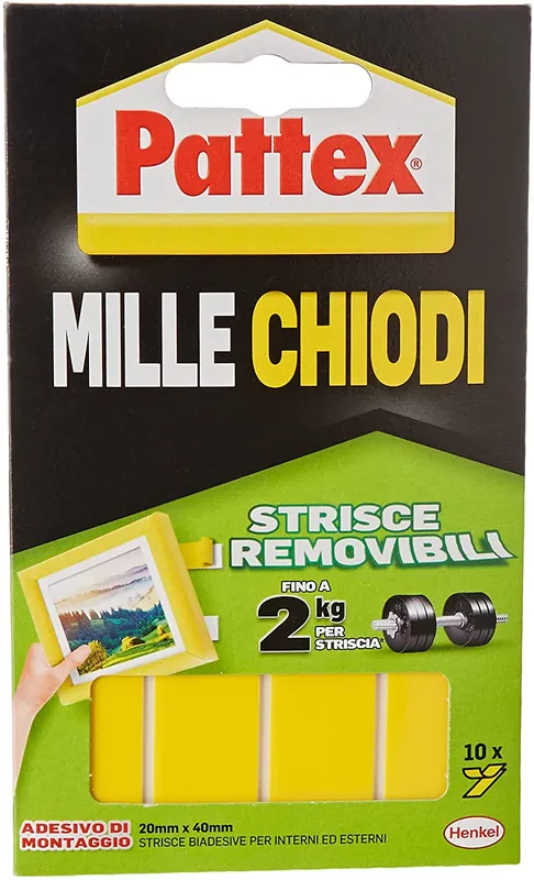 Lage Kosten PATTEX MILLECHIODI TAPE REMOVIBILE 40mmx20mm -