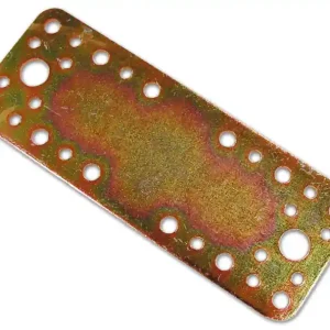 PIASTRA PER TRAVI DIRITTA "791" 170X65MM ZINCO STA51 Koopje
