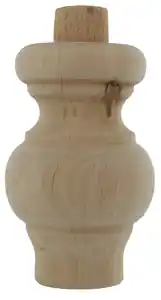 PIEDE LEGNO GREZZO ART.53009 MM.64X95 Tijdelijk Beschikbaar