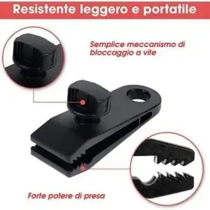 PINZA TENDI TELO HAND CM. 8,5X3X3 CF. 4 PZ. Direct Verzonden