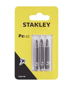 PIRANHA/STANLEY STA61180 (X61180) 3 INSERTI MM.48 PZ 1-2-3 Alleen Vandaag