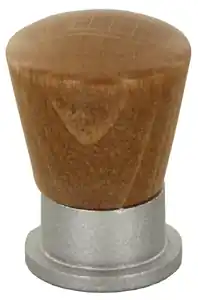 POMOLO CONICO LEGN/OT.745A MM.19 NOCE CHIARO* Shop Nu