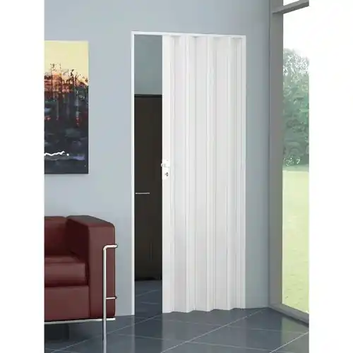 Favoriet PORTA A SOFFIETTO ‘TAMBORA‘ cm 82 x 210 - colore bianco cromo
