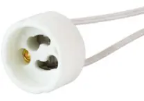 PORTALAMPADA GU10 C/FILO CONNETTORE MAURER - CF. IN BLISTER Merkproduct