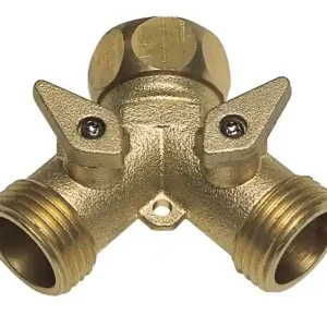 Direct Beschikbaar PRESA A DOPPIO RUBIN.OTTONE PAPILLON 3/4"M - CF. IN BLISTER