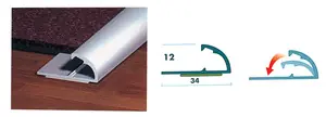 Fabrieksprijs PROFILO TERMINALE FERMA MOQUETTE cm 67 - argento