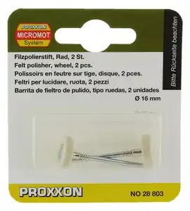 PROXXON 28803 "FIG.19"FELTRI A RUOTA (2 PZ) Koop Online