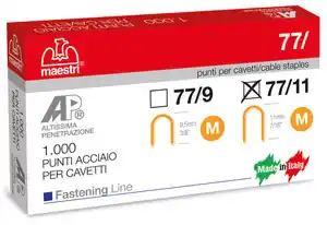 PUNTI PER FISSACAVI M. 77/11 cf. 1000 pz Beperkt Aanbod