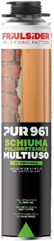 PUR 961 SCHIUMA POLIURETANICA B3 PISTOLA 750 ML (PC.12 PZ.) Snelle Levering