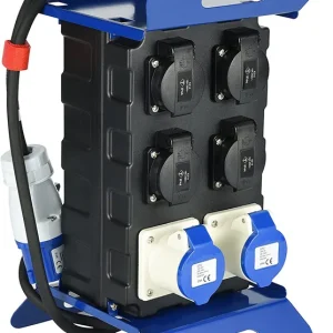 Merkproduct QUADRO PORT. 2P IEC+4 SCHUKO IP 44 +RNF 3G2,5