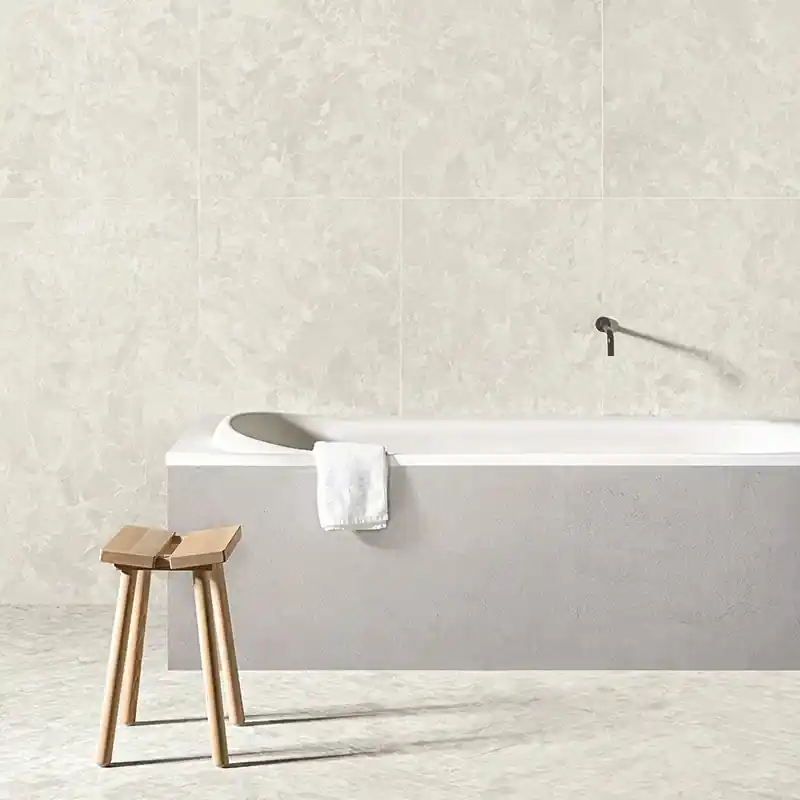 Lage Kosten Solo White - Gres Effetto Pietra Africana 60x120