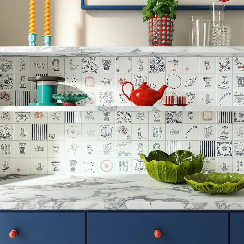 Stories Costiera Matte - Gres Decorato a Motivi Stilizzati 10x10 Beste Prijs