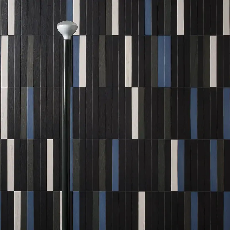 Direct Beschikbaar Technicolor TC20 Pure Black - Gres Effetto Mattoncino Strutturato 5x37