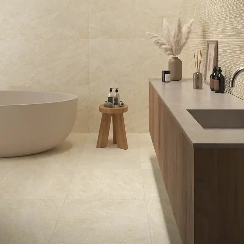 Betrouwbaar Dolomia Beige - Gres Effetto Pietra Naturale 60x60 Rettificato