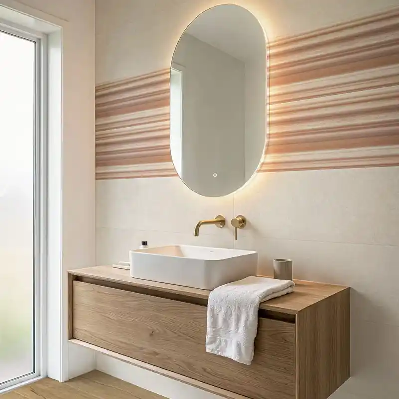 Pictura Mavrica Argilla - Rivestimento Decorato Rigato 33x100 Must-Have
