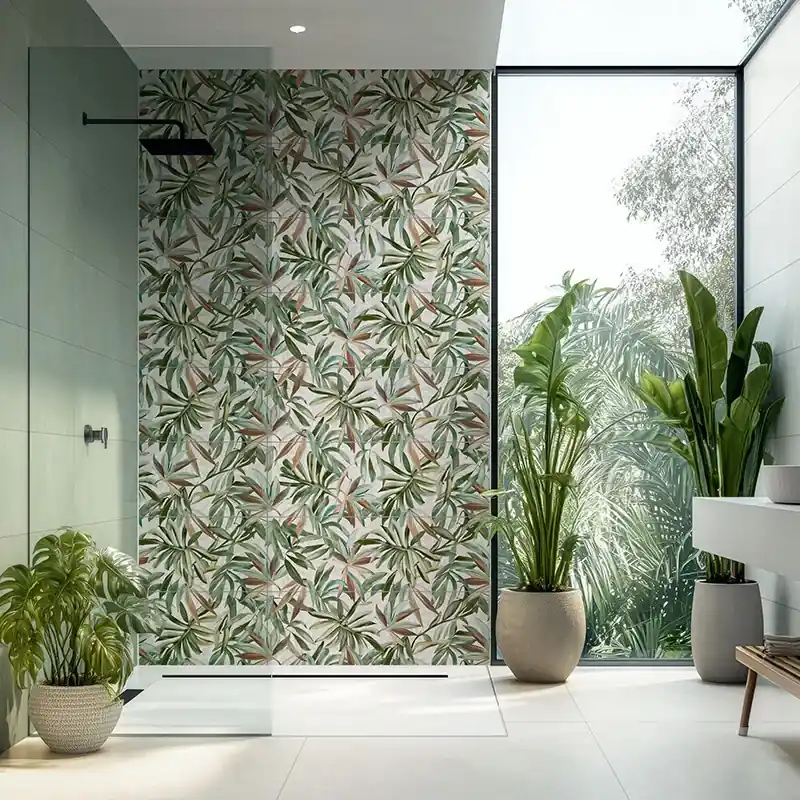 Pictura Clorofilla - Rivestimento Jungle a Composizione 33x100 Dagaanbieding