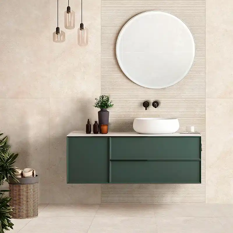 Oasi Decoro Strutturato Avorio - Gres Effetto Pietra Rigata 60x120 Rettificato Meest Verkocht