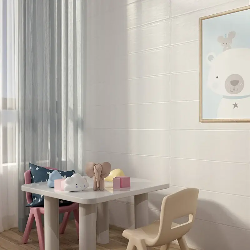 Pastel White Matt - Rivestimento Effetto Tinta Unita Opaco 20x60 Populair