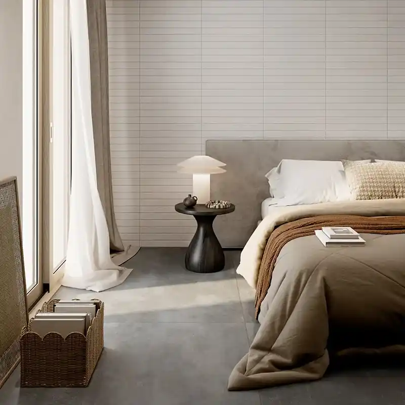 Favoriet Mixture White - Gres Effetto Mattoncino e Graniglia 5x45