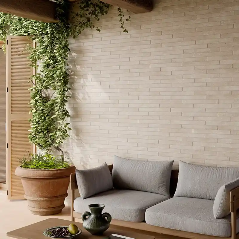 Mixture Ivory - Gres Effetto Mattoncino e Graniglia 5x45 Veilige Betaling