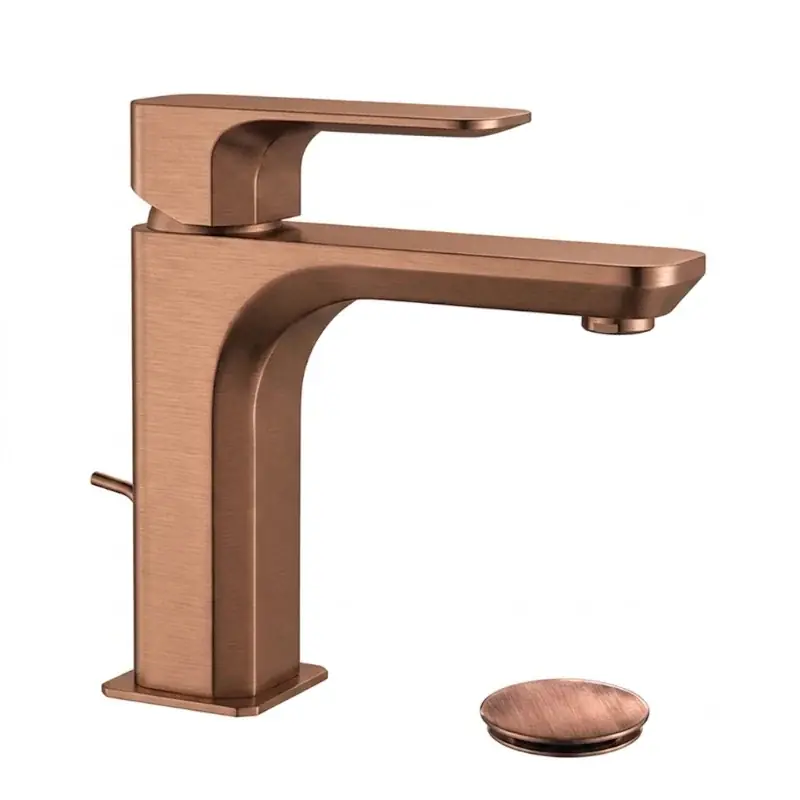 Op = Op Minerva - Miscelatore per lavabo con scarico Vecchio Rame