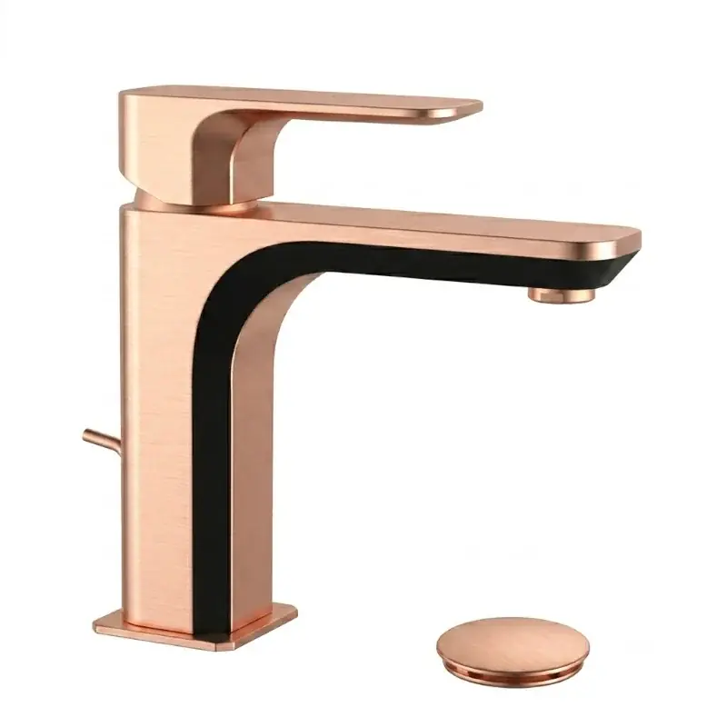 Speciale Aanbieding Minerva - Miscelatore per lavabo con scarico Rame Spazzolato Lucido
