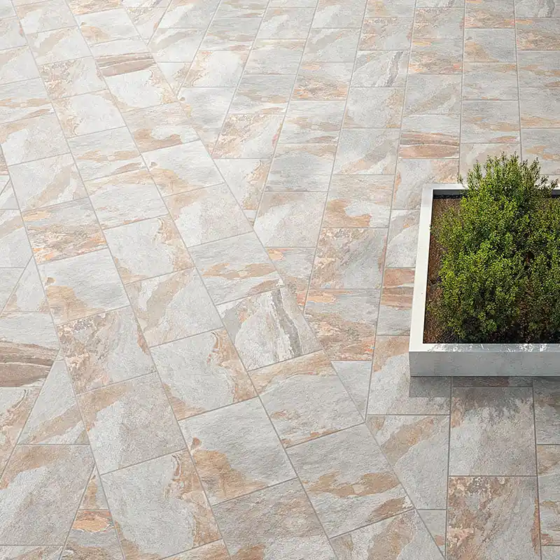 Rechtstreeks Van De Fabrikant Midlake Ardesia R11 - Gres effetto pietra naturale per esterni Antiscivolo 22x45