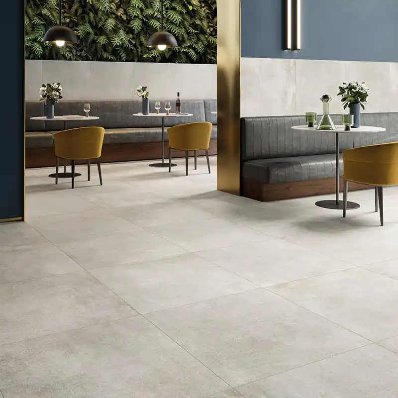 Noord Silver - Gres effetto cemento industriale 120x120 rettificato Direct Beschikbaar